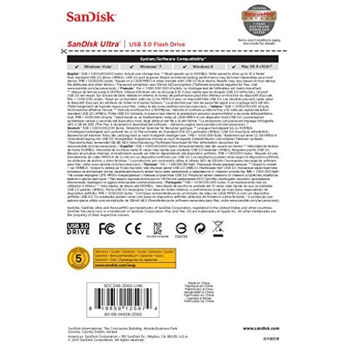 SanDisk Ultra - USB-Flash-Laufwerk - 256GB - USB3.0 (SDCZ48-256G-U46) - 0619659125974 - image 4