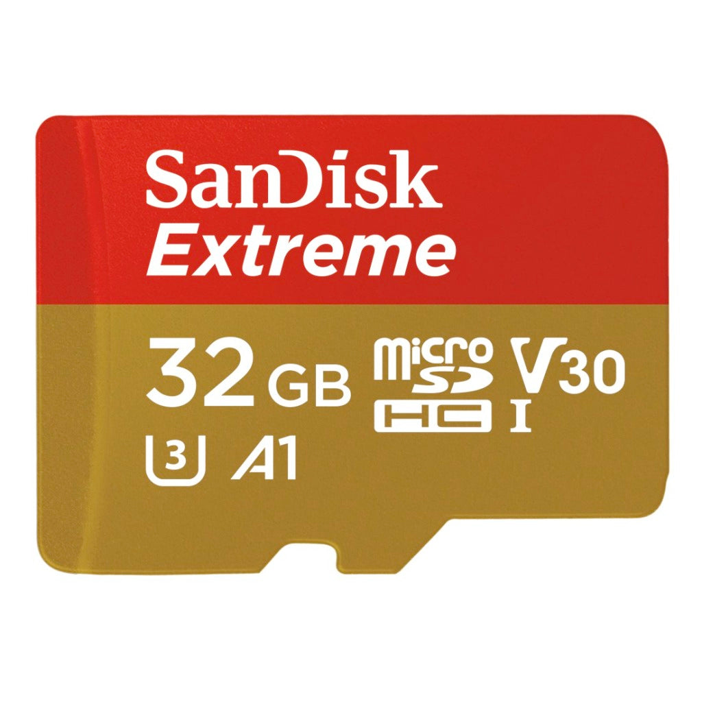 SanDisk MicroSDXC Extreme 32GB A1 V30 U3 UHS-I Class 10 R100 W60 + Adapter