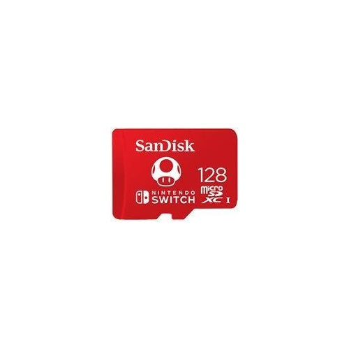 SanDisk - Flash-Speicherkarte - 128GB - UHS-I U3 - microSDXC UHS-I - für Nintendo Switch (SDSQXAO-128G-GNCZN) afbeelding 1