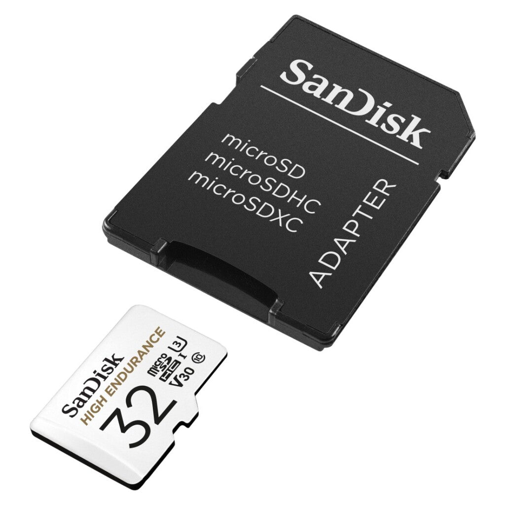 Sandisk MicroSDHC High Endurance 32GB Incl SD Adapter