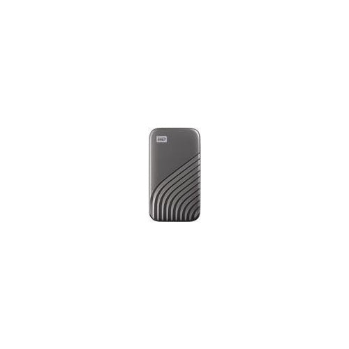 WD My Passport SSD WDBAGF0010BGY - SSD - verschlüsselt - 1 TB - extern (tragbar) - USB 3.2 Gen 2 (USB-C Steckverbinder) - 256-Bit-AES - Grau afbeelding 1
