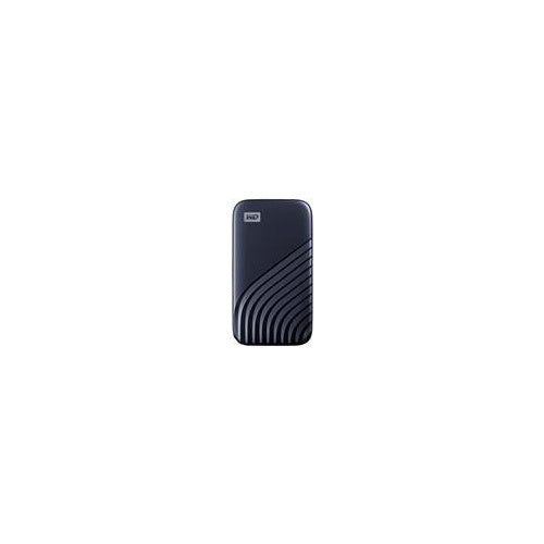 WD My Passport SSD WDBAGF0020BBL - SSD - verschlüsselt - 2 TB - extern (tragbar) - USB 3.2 Gen 2 (USB-C Steckverbinder) - 256-Bit-AES - Mitternachtsblau afbeelding 1
