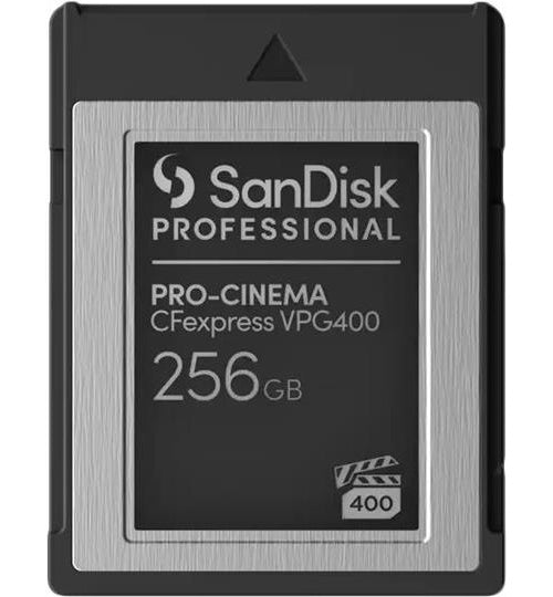 SanDisk PRO-CINEMA - 256 GB - CFexpress - 1700 MB/s - 1400 MB/s - Tropfsicher - Schwarz (SDPCVN4-256G-GNANN) afbeelding 1