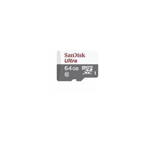 SanDisk Ultra - Flash-Speicherkarte - 64GB - Class 10 - microSDXC UHS-I (SDSQUNR-064G-GN3MN) afbeelding 1