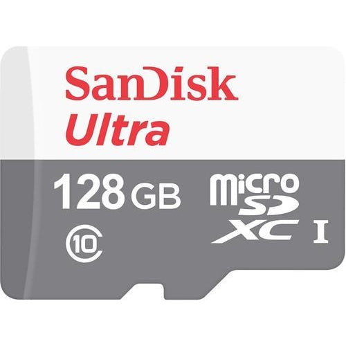 SanDisk Ultra - Flash-Speicherkarte - 128GB - A1 / UHS Class 1 / Class10 - microSDXC UHS-I (SDSQUNR-128G-GN6MN) afbeelding 1
