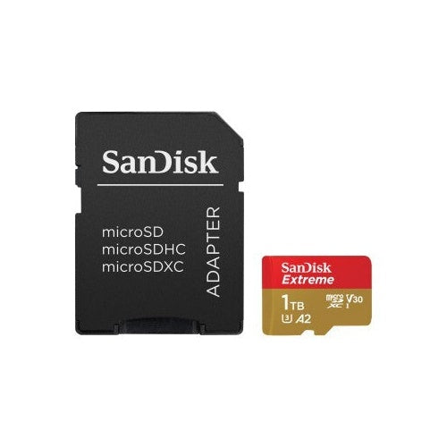 Sandisk MicroSDXC Extreme 1TB 190/130 Mb/s - A2 - V30 - SD afbeelding 3