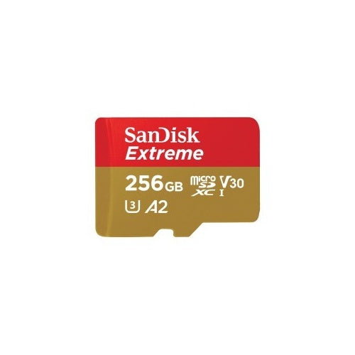 Sandisk MicroSDXC Extreme 256GB 190/130 Mb/s - A2 - V30 afbeelding 1