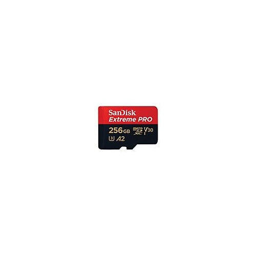 SanDisk microSDXC Extreme Pro 256GB 200/140 MB/s A2 C10 V30 UHS-I U3 (SDSQXCD-256G-GN6MA) afbeelding 2