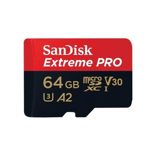 Sandisk MicroSDXC Extreme PRO 64GB 200/90 Mb/s - A2 - V30 afbeelding 1