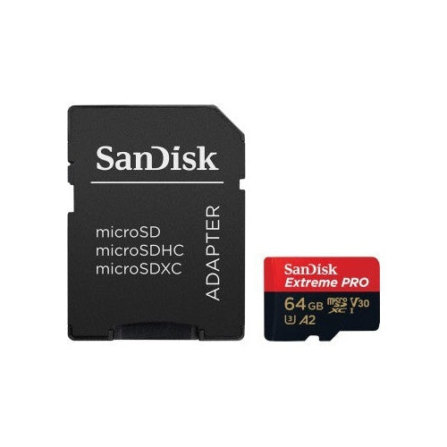 Sandisk MicroSDXC Extreme PRO 64GB 200/90 Mb/s - A2 - V30 afbeelding 3
