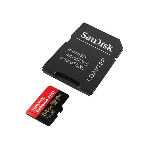 Sandisk MicroSDXC Extreme PRO 64GB 200/90 Mb/s - A2 - V30 afbeelding 4