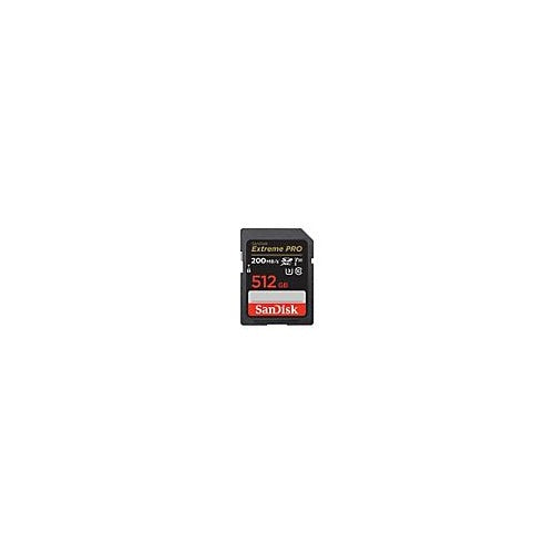 SanDisk Extreme Pro - Flash-Speicherkarte - 512GB - Video Class V30 / UHS-I U3 / Class10 - SDXC UHS-I (SDSDXXD-512G-GN4IN) afbeelding 2