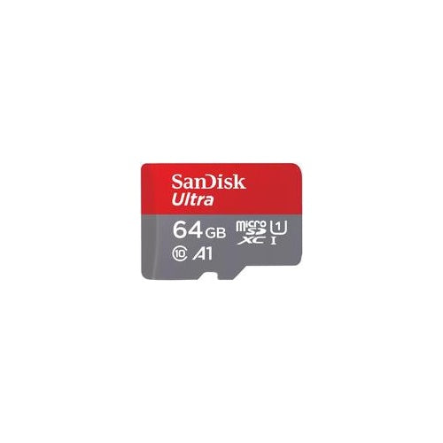 SanDisk 64GB Ultra microSDXC 140MBs+Adapt 2Pack (SDSQUAB-064G-GN6MT) afbeelding 1