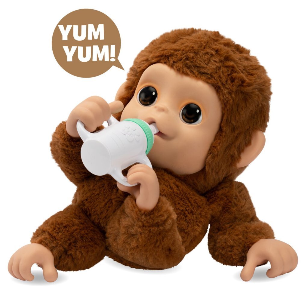 Little Live Pets My Baby Monkey with Sound - Interactive Toy for Kids 4+
