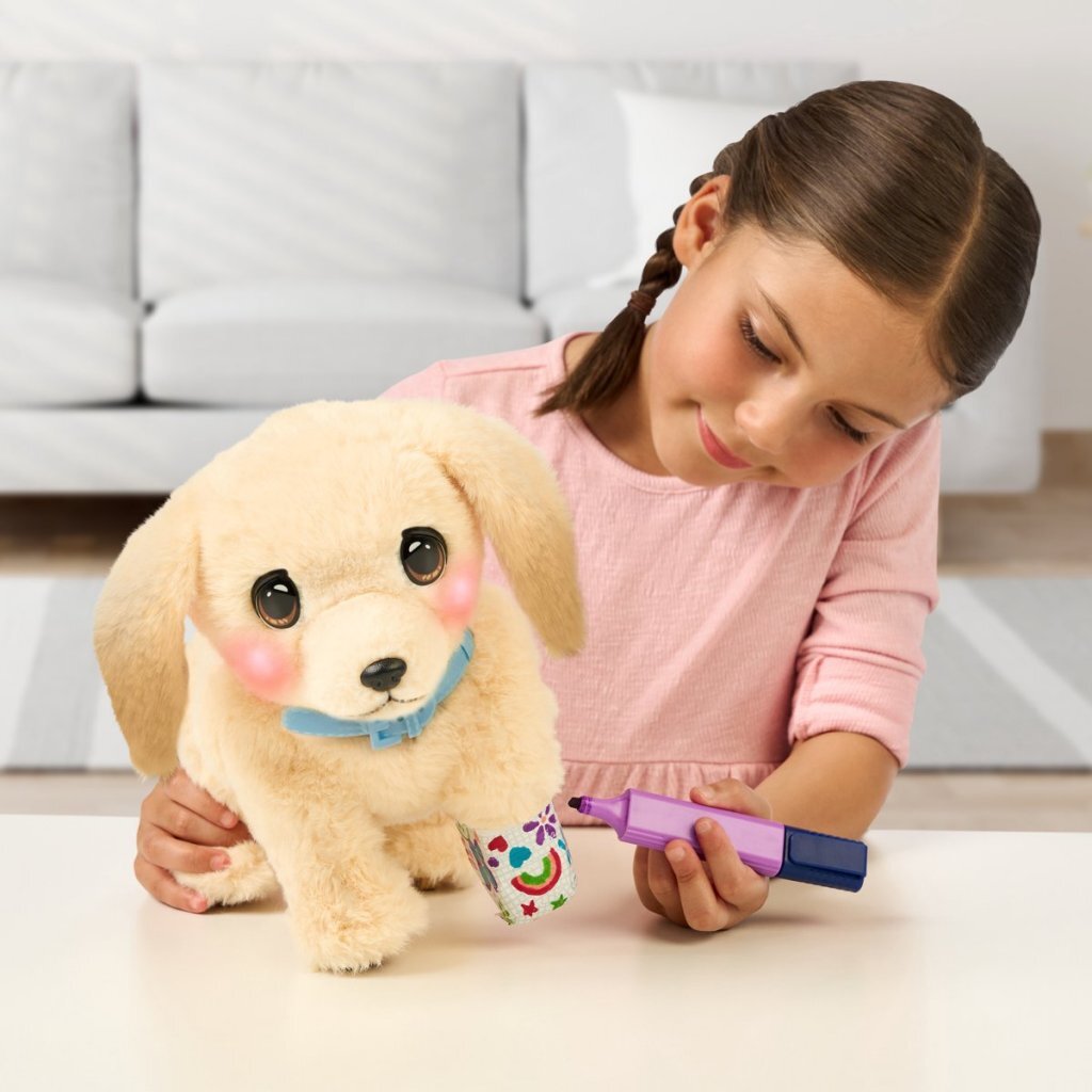 Little Live Pets Ouchies Puppy Cooper with Light and Sound - Interactive Toy for Kids 5+