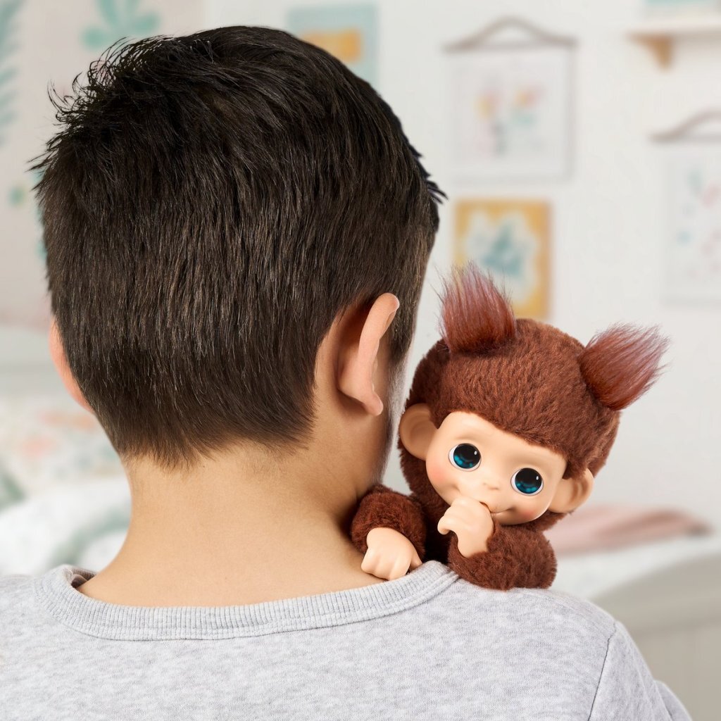 Little Live Pets My Baby Mini Monkey Cherry with Sound - Interactive Toy for Kids 4+