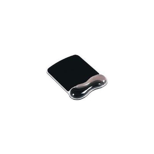 Kensington Duo Gel Mouse Wristrest Wave - Mauspad mit Handgelenkpolsterkissen - rauch/schwarz (62399) afbeelding 1