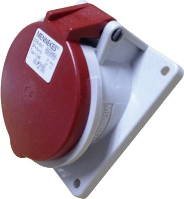 MENNEKES 1746 CEE Surface-Mount Socket TwinContact 32A 5p Red