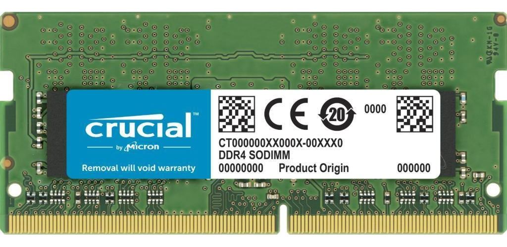 Crucial - DDR4 - 32 GB - SO DIMM 260-PIN - 3200 MHz / PC4-25600 - CL22 - 1.2 V - ungepuffert - non-ECC (CT32G4SFD832A) afbeelding 1