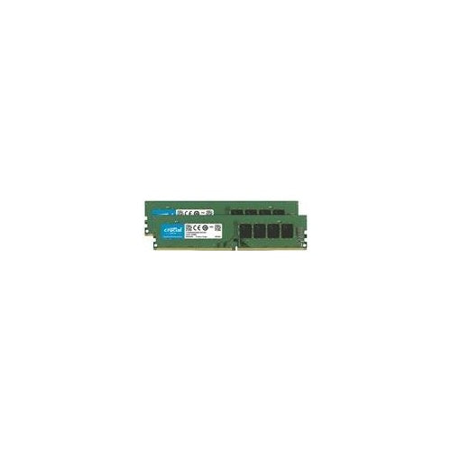Crucial - DDR4 - 16 GB: 2 x 8 GB - DIMM 288-PIN - 3200 MHz / PC4-25600 - CL22 - 1.2 V - ungepuffert - non-ECC afbeelding 1