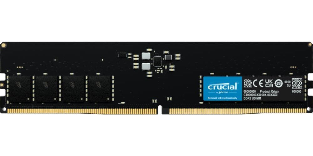 Crucial RAM - 32 GB - DDR5 4800 UDIMM CL40 (CT32G48C40U5) afbeelding 1
