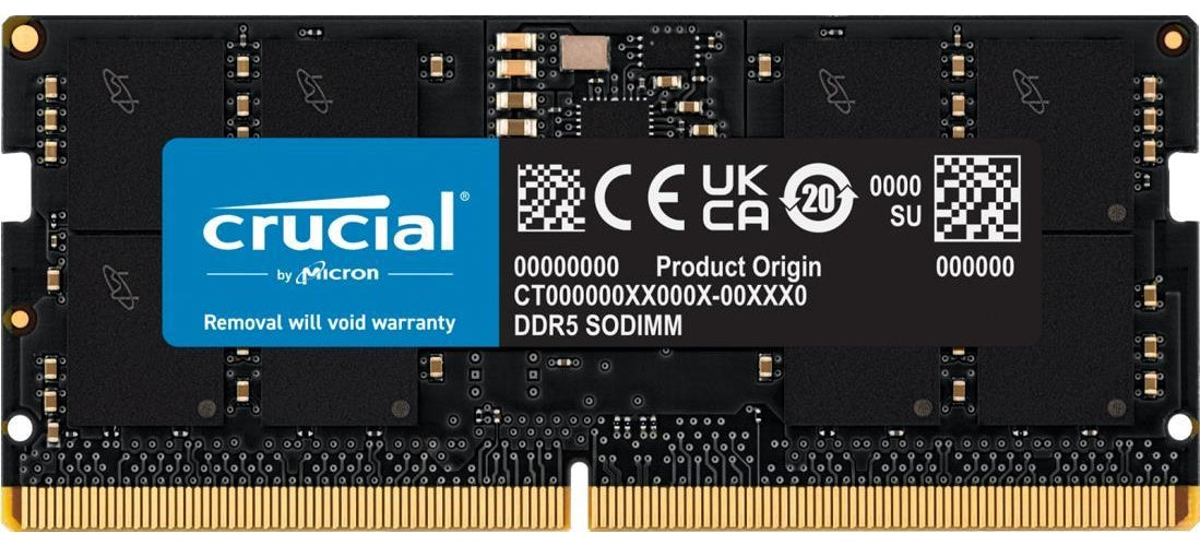 Crucial 16GB DDR5-4800 SODIMM (CT16G48C40S5) afbeelding 1