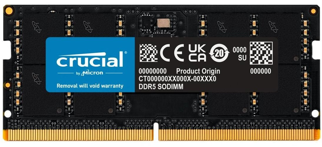 Crucial SODIMM 32G (1X32G) DDR5-5600 *CT32G56C46S5T (CT32G56C46S5T) afbeelding 1