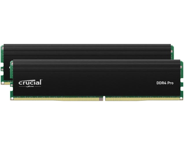 Crucial - DDR4 - Kit - 64 GB: 2 x 32 GB - DIMM 288-PIN - 1600 MHz / PC4-25600 - CL22 - 1.2 V - ungepuffert (CP2K32G4DFRA32A) afbeelding 1