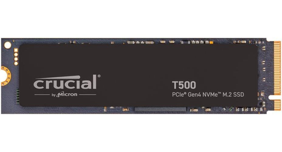 Crucial T500 - 4TB PCIe Gen4 NVMe M.2 SSD (CT4000T500SSD3) afbeelding 1