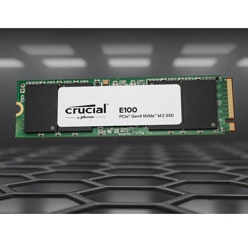 Micron Crucial E100 - SSD - 480 GB - intern - M.2 2280 - PCIe 4.0 x4 (NVMe) (CT480E100SSD8) afbeelding 3