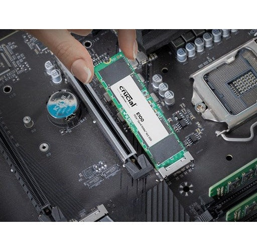 Micron Crucial E100 - SSD - 1 TB - intern - M.2 2280 - PCIe 4.0 x4 (NVMe) (CT1000E100SSD8) afbeelding 2
