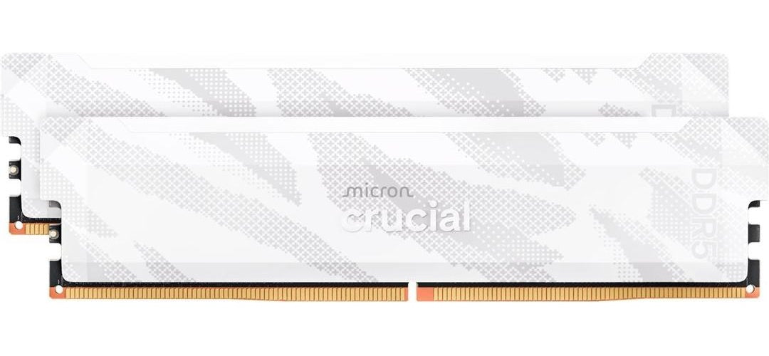Crucial PRO DDR5-6400 KIT 32GB 2X16GB UDIMM CL32 W OVERCLOCKING (CP2K16G64C32U5W) afbeelding 1