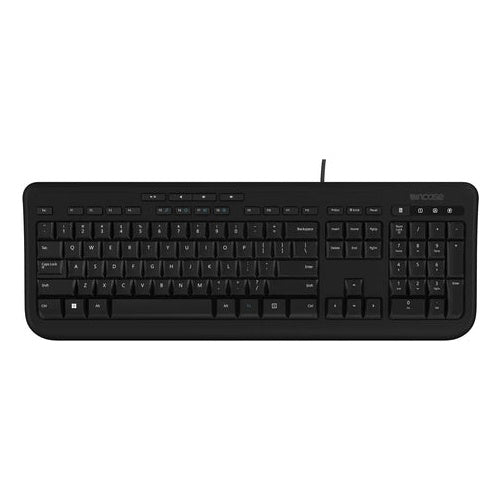 INCASE WIRED KEYBOARD 600 EN-UK LAYOUT QWERTY EN/FR/NL/DE BLACK EMEA (ANB-00006) afbeelding 1
