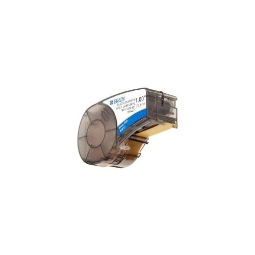 Brady B-427 - Vinyl - matt - durchscheinend, Schwarz auf Weiß - Rolle (2,54 cm x 4,27 m) 1 Rolle(n) Etiketten - für Brady BMP21 (110928) afbeelding 1