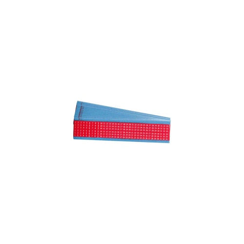 Brady, WM-1-33-RD-PK, B-500, Drahtmarkierer, Vinyl, Rot, 38mm, 25 Karten á 33 Etik. (012250) afbeelding 1