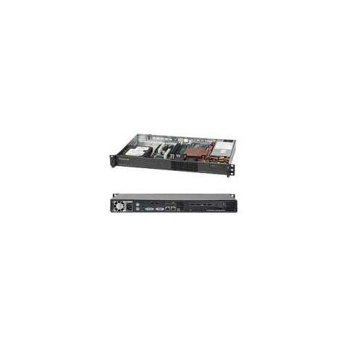 Super Micro Supermicro SC510 203B - Rack - einbaufähig - 1U - Mikro-ATX 200 Watt - Schwarz (CSE-510-203B) afbeelding 1
