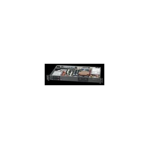 Super Micro Supermicro SC510 T-203B - Rack - einbaufähig - 1U - Mikro-ATX - SATA/SAS - Hot-Swap 200 Watt - Schwarz (CSE-510T-203B) afbeelding 1