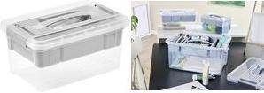 keeeper Aufbewahrungsbox "henri", 16 Liter, nordic-grey Organizer-Box mit herausnehmbarem Einsatz und Tragegriff, - 1 Stück (1107613000000)