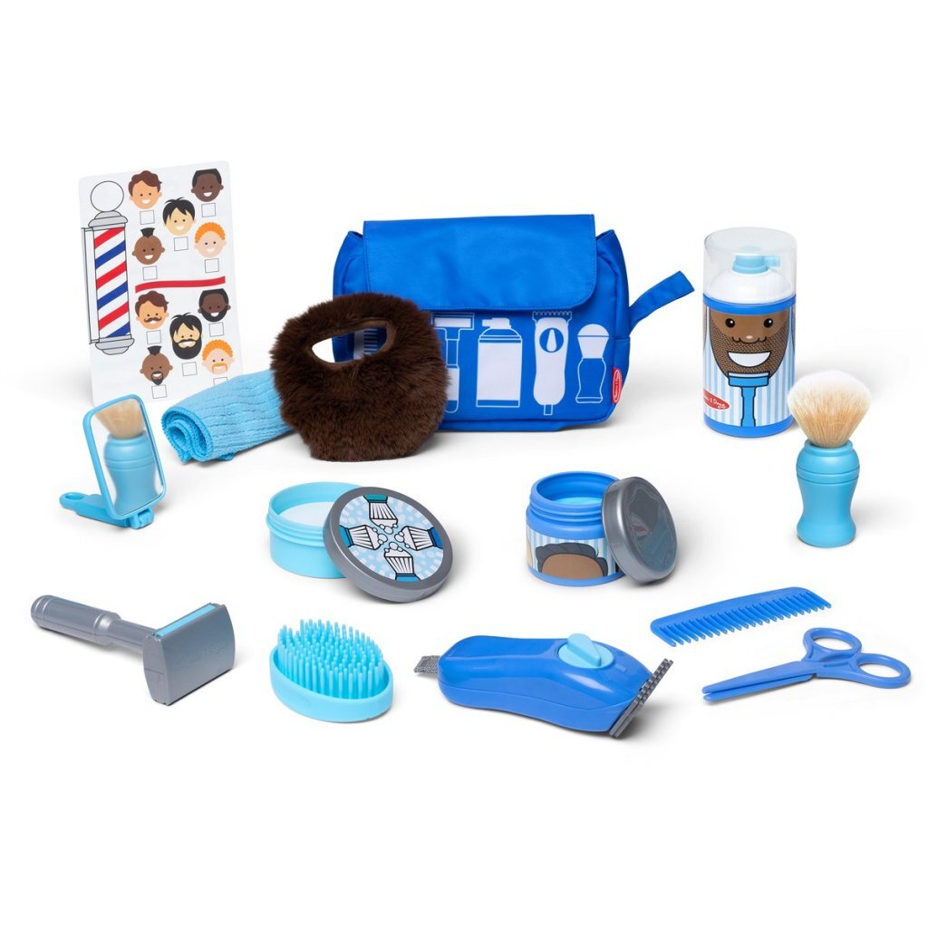 Melissa & Doug Barber Toys Set with Accessories - Suitable for Ages 3+