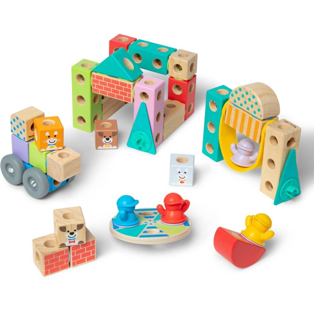 Melissa & Doug Blockables City Playset 73-piece - Suitable for Ages 2+