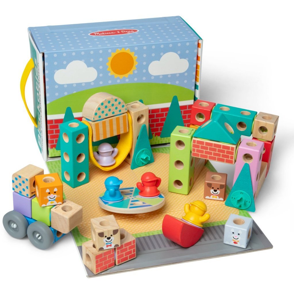 Melissa & Doug Blockables City Playset 73-piece - Suitable for Ages 2+