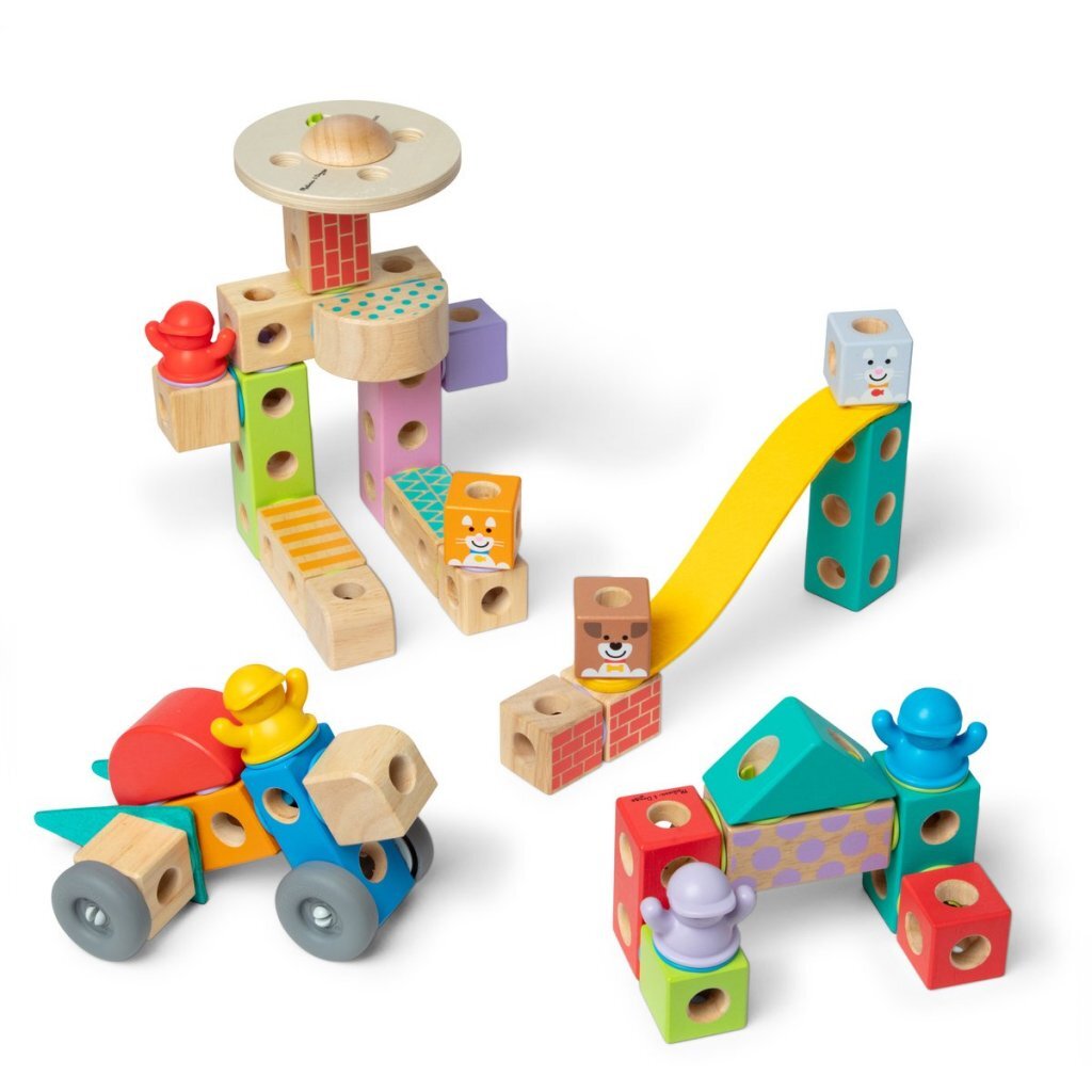 Melissa & Doug Blockables City Playset 73-piece - Suitable for Ages 2+
