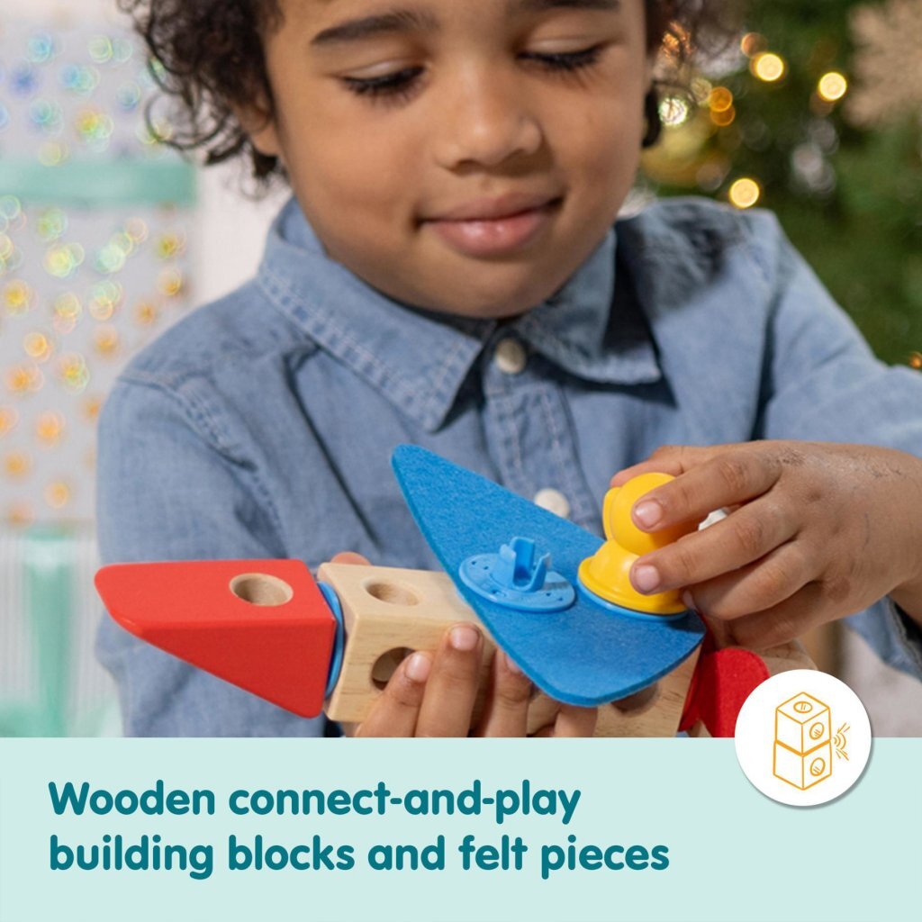 Melissa & Doug Blockables Vehicles 54-piece Building Set - Suitable for Ages 2+