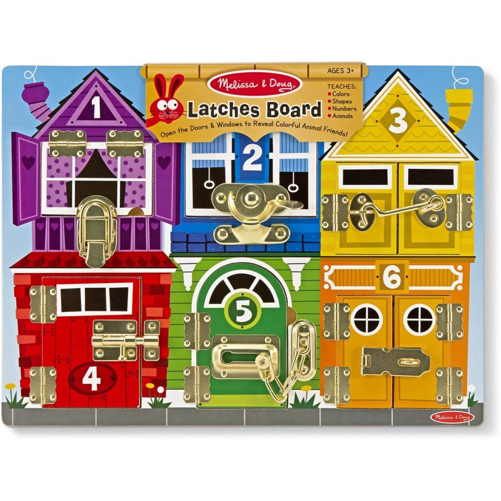 Melissa & Doug Wooden Activity Board for Kids - Suitable for Ages 3+