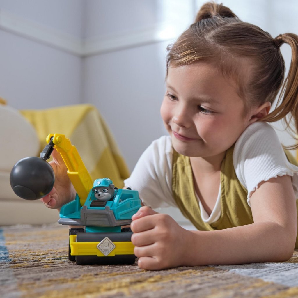 Paw Patrol Rubble & Crew Wrecking Ball Truck - Kids Toy for Ages 3+