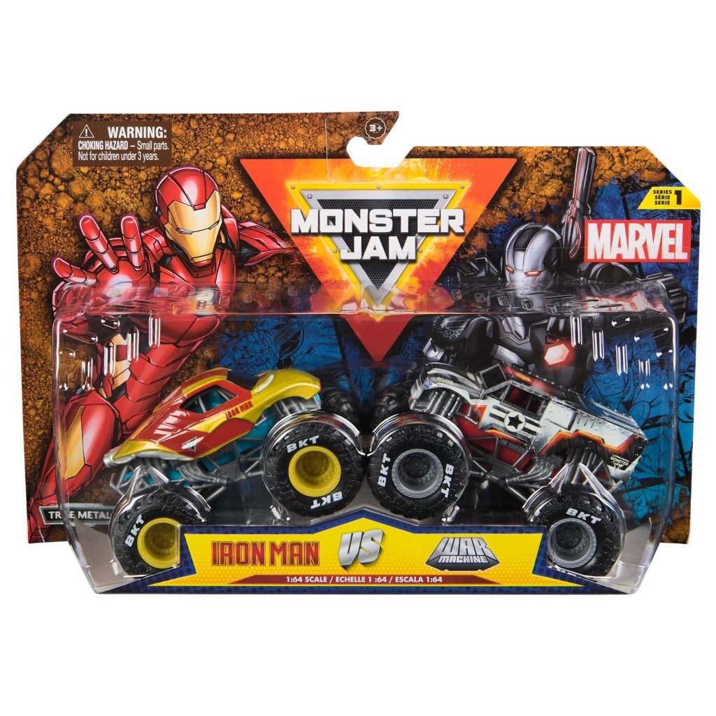 Monster Jam Marvel 2-Pack Trucks Legendary Superheroes 1:64 Scale