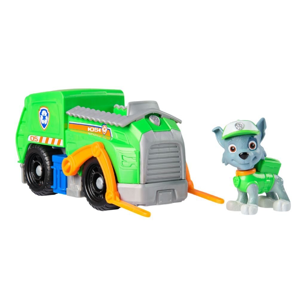 Paw Patrol Rocky Recycling Truck Toy with Figure for Kids 3+