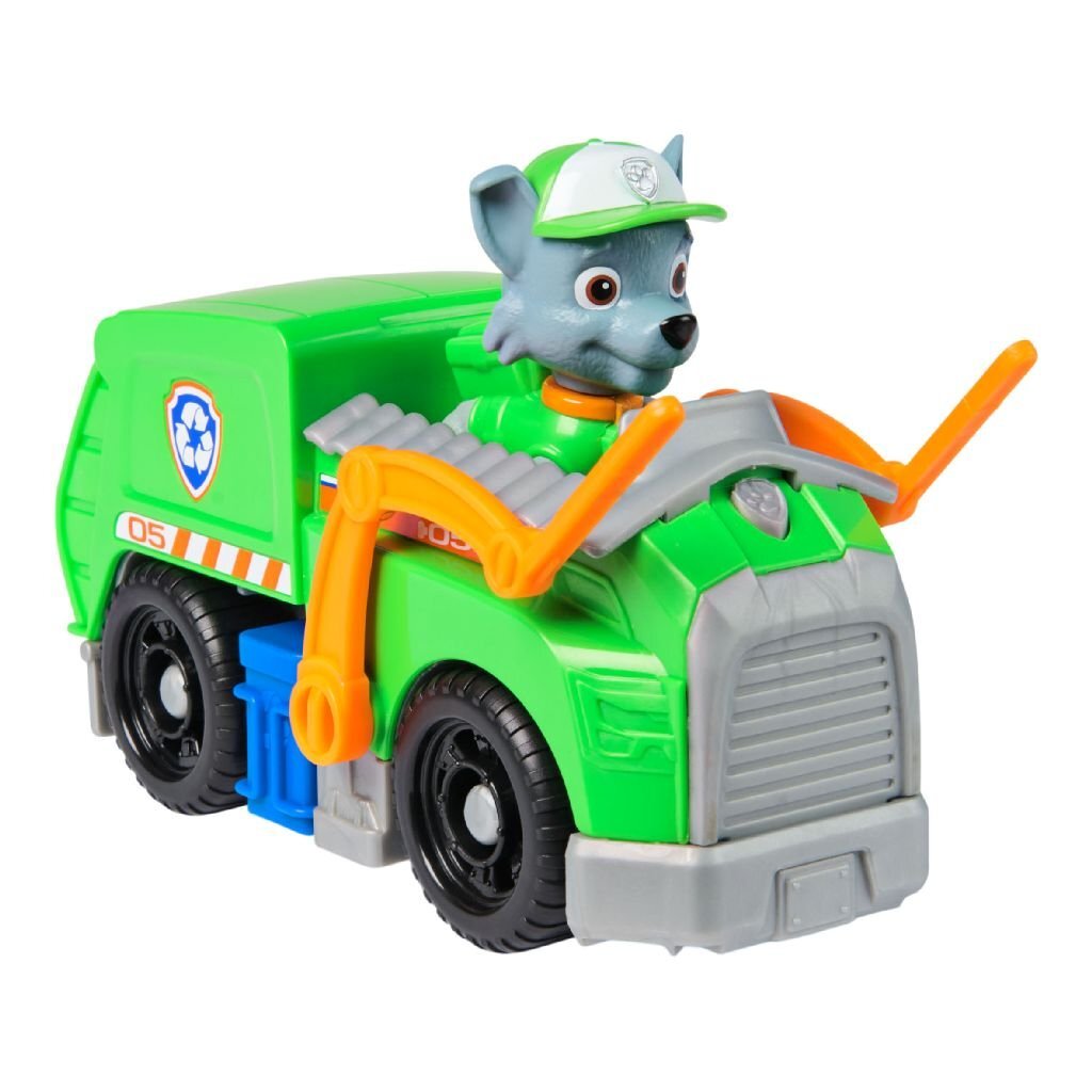 Paw Patrol Rocky Recycling Truck Toy with Figure for Kids 3+