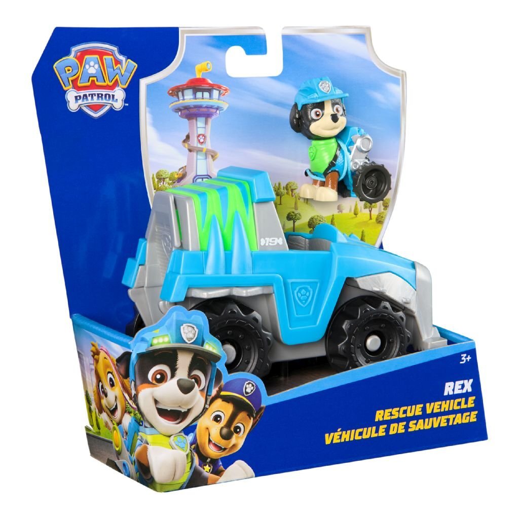 Paw Patrol Rex with Vehicle - Suitable for Ages 3+