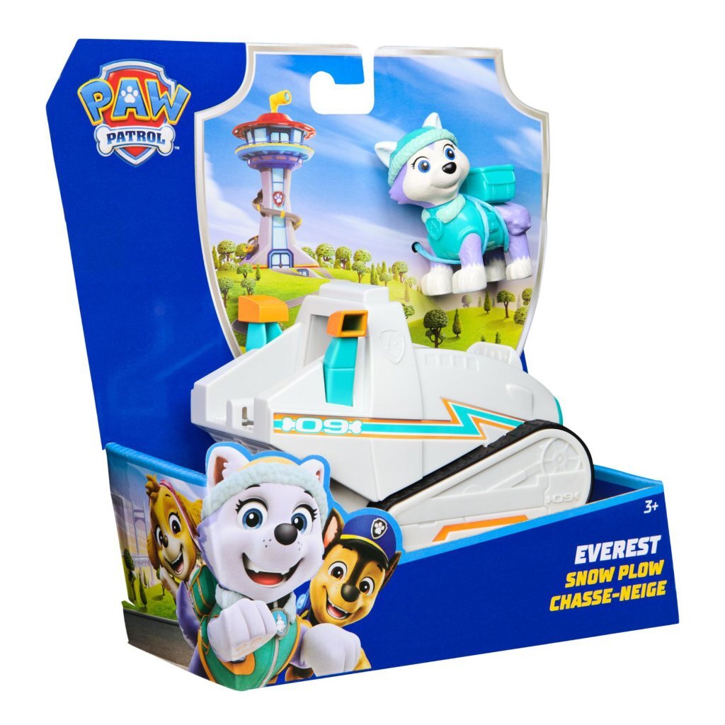 Paw Patrol Everest with Snowplow Vehicle - Ages 3+